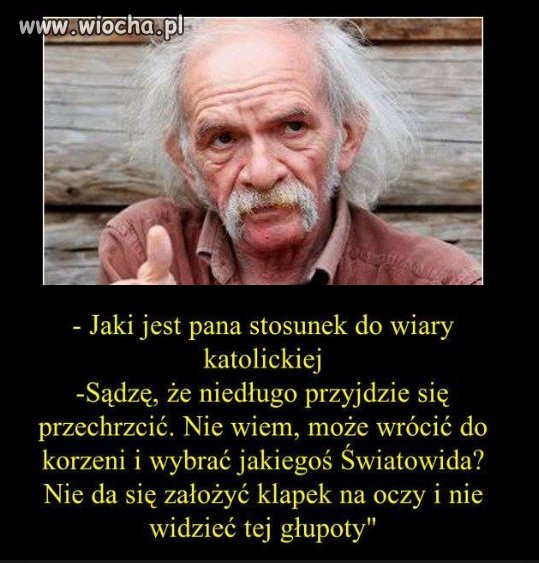 Przynajmniej nie pie*doli tak jak ten