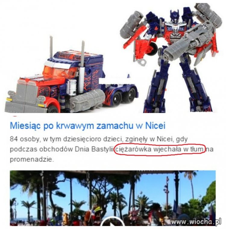 Uwazajcie na mordercze transformersy!