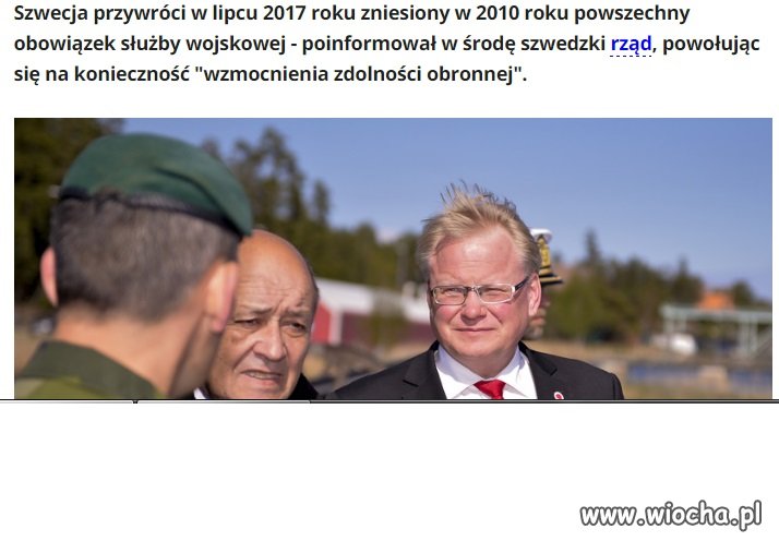 No proszę nawet lewacka Szwecja się zbroi