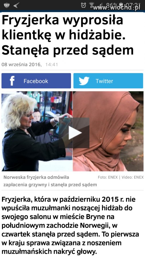 W Norwegii to sąd decyduje 