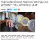 Podwyżka emerytury o równowartość 1kg ziemniaków 