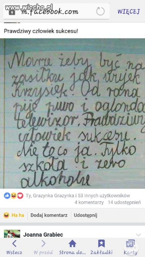 Prawdziwy Człowiek sukcesu