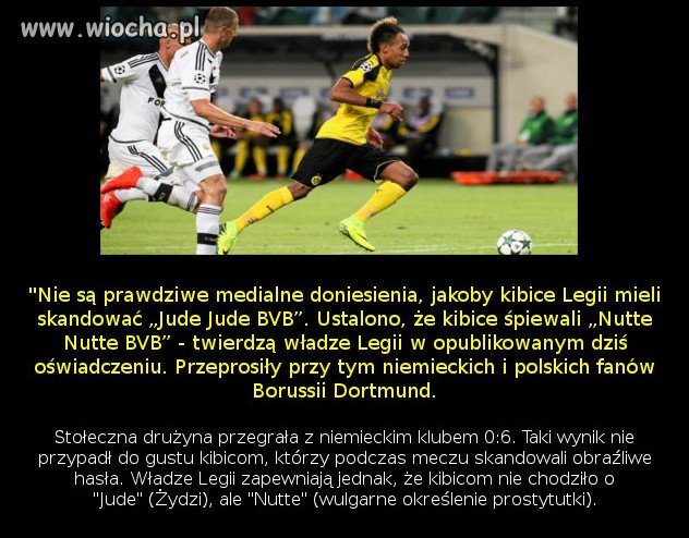 Pomeczowe oświadczenie