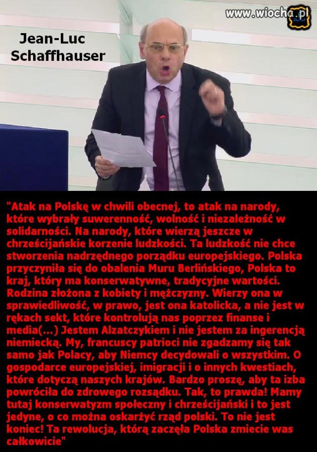 Jedna z lepszych wypowiedzi w PE na temat Polski.