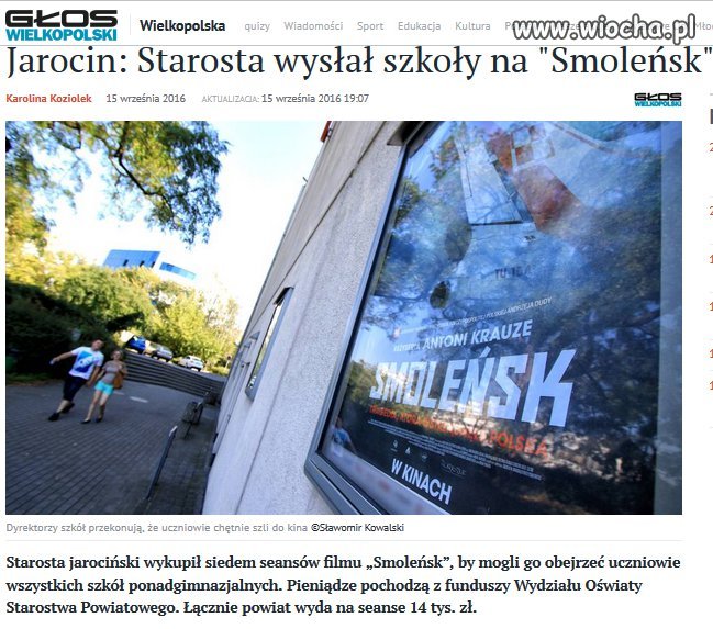 Starosta ze znanej partii.