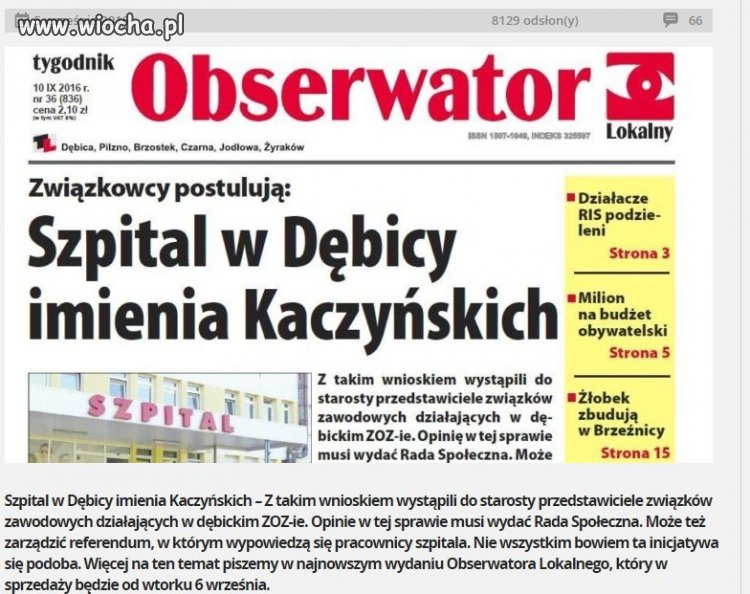 Z lokalnych mediów