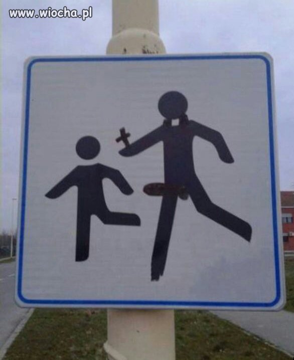 O czym informuje ten znak? 