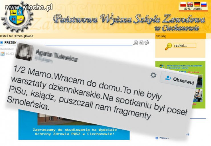 Zamiast warsztatów dziennikarskich dzieci wzięły 