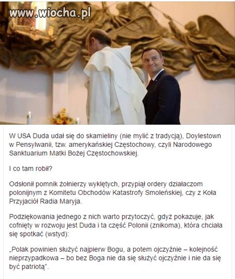 Prawdziwy patriota który kocha Polskę to mieszka