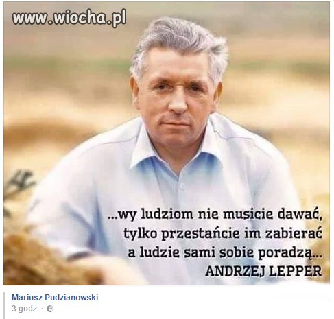P.Lepper dawno wiedział