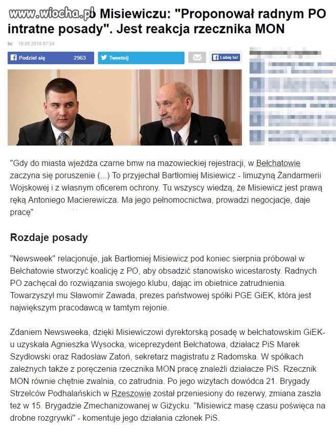 Jak za PRLu...synalek kacyka z PZPR