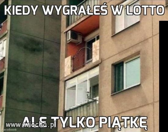 Kiedy wygrałeś w Lotto