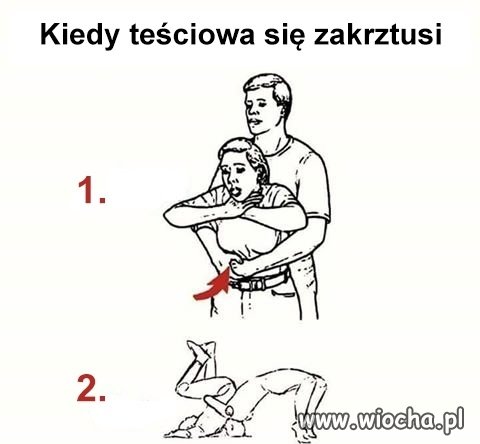Kiedy teściowa się zakrztusi