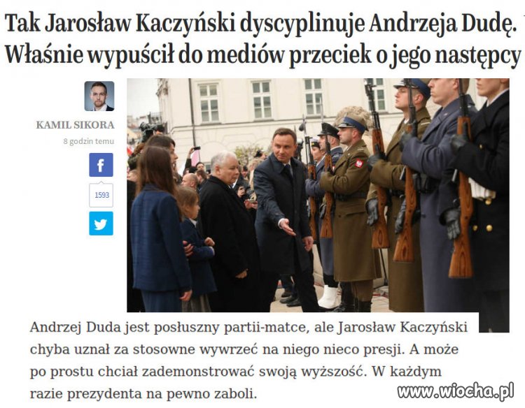 Dyscyplinowanie Prezydenta