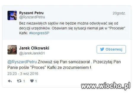 Kolejne samozaoranie.