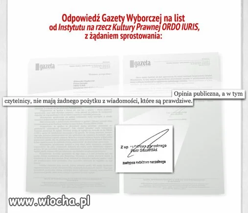 Wyborcza w jednym zdaniu.