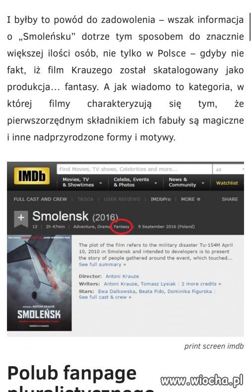 Smoleńsk na IMDb