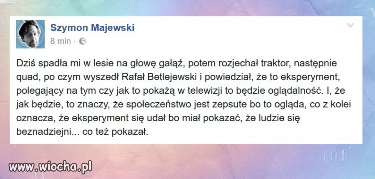 Majewski w temacie Pana Betlejewskiego,