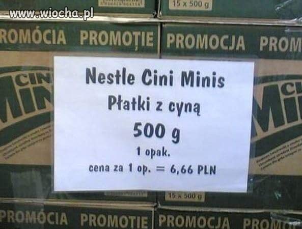Cyna w płatlach 