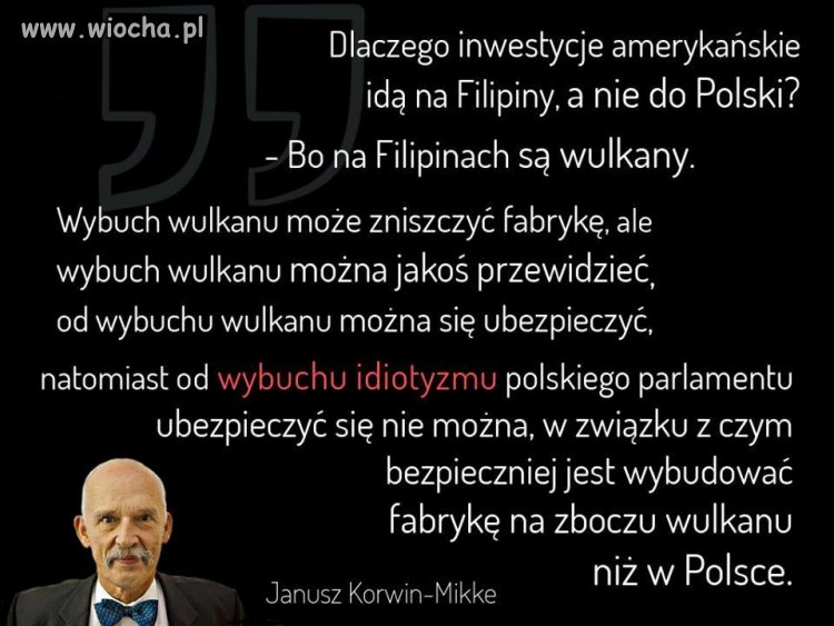 No i czy tu można się z nim nie zgodzić?
