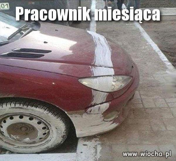 Gruba biała krecha
