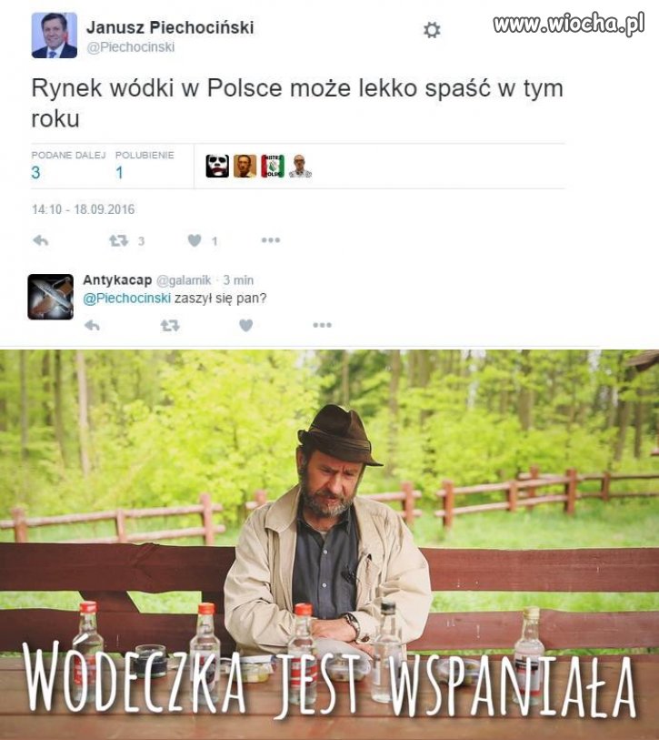 Ciekawe skąd o tym wie? ...
