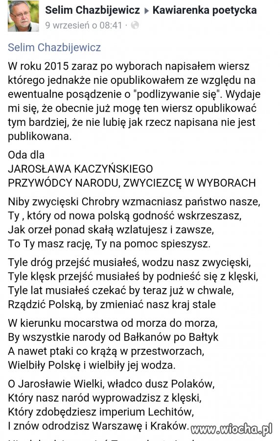 Oda do Jarosława Kaczyńskiego 