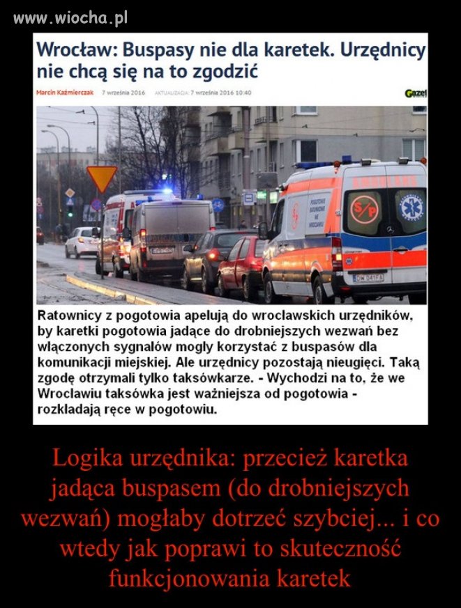 To może niech taksówkarze jeżdżą do wypadków