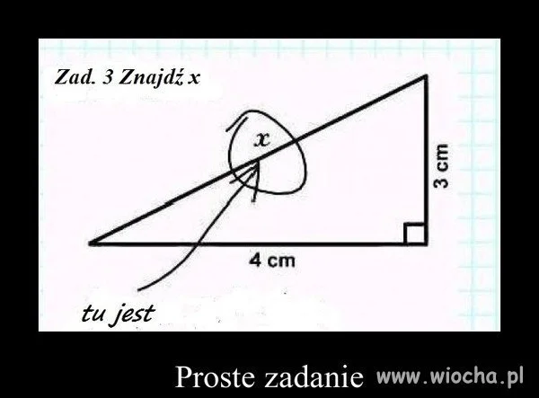 Proste zadanie i proste rozwiązanie.