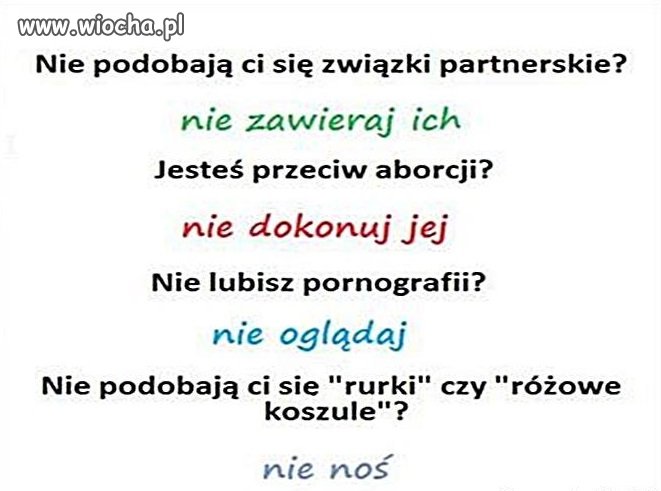 Żyj swoim życiem, nie cudzym