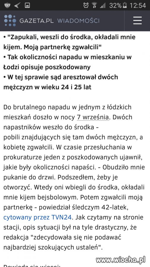 Pobili kijem  I zgwałcili, za 1250 PLN 