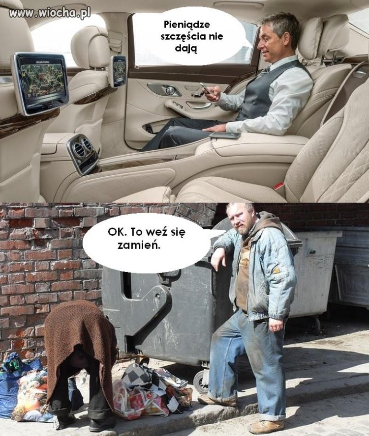Punkt widzenia zależy od punktu patrzenia.