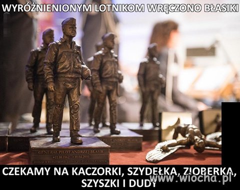 BŁASIKI dla wyróżnionych lotników