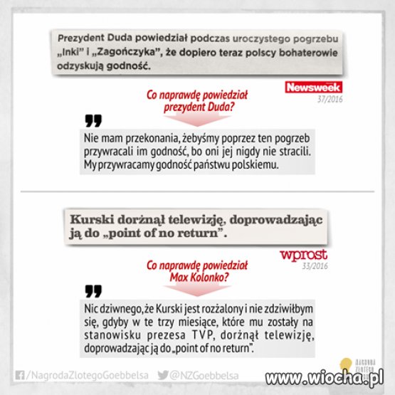 "polskojezyczne media" a prawda
