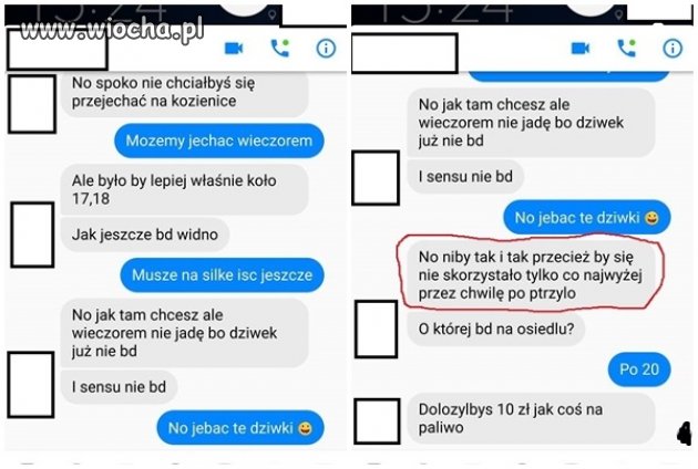 Kolega chciał jechać na dzi*ki