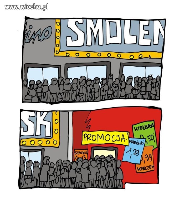 Tłumy przed kinem