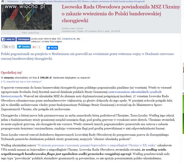 Symbol walki przeciwko rosyjskiej agresji.
