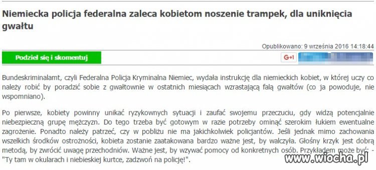 Problem gwałtów rozwiązany