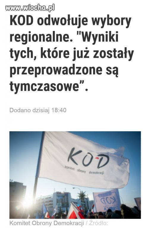 KOD ma problem z demokracją