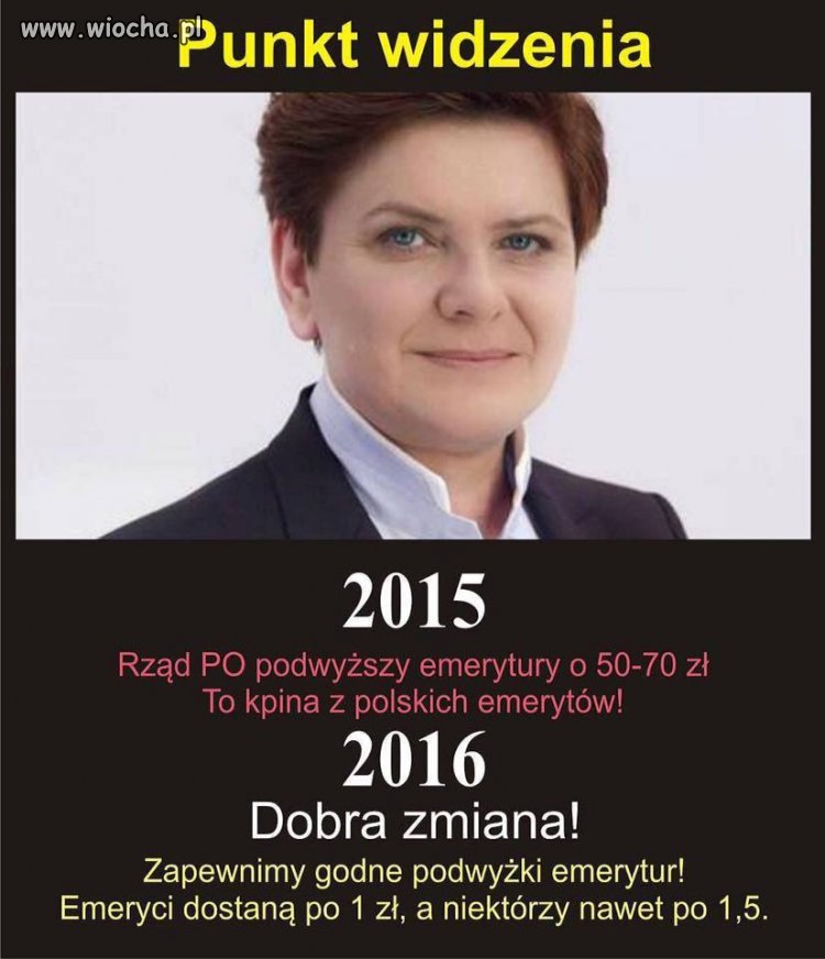 Widocznie za wysoko siedzi