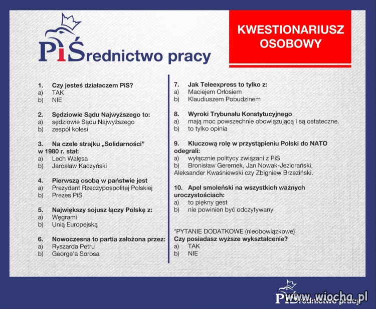 Kwestionariusz osobowy