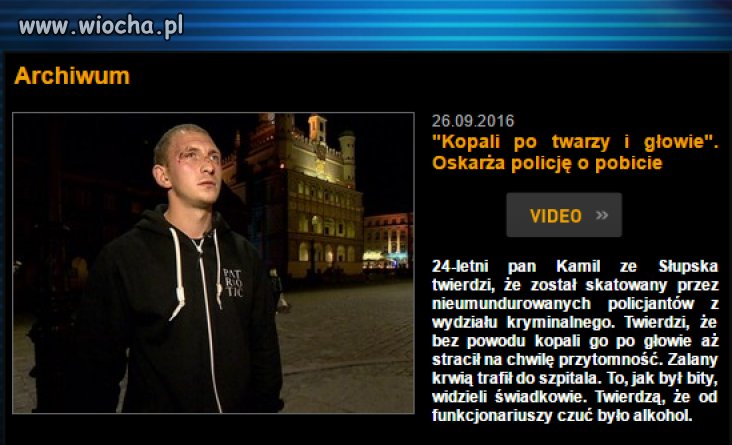 A potem zdziwienie, że nie ma zaufania do policji