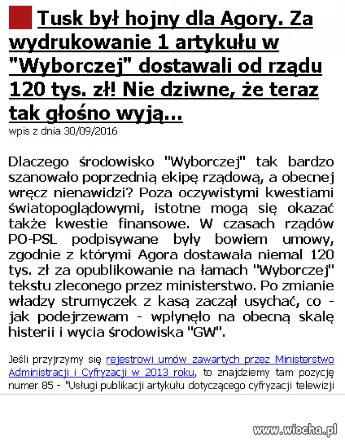 Michnik się wścieka.