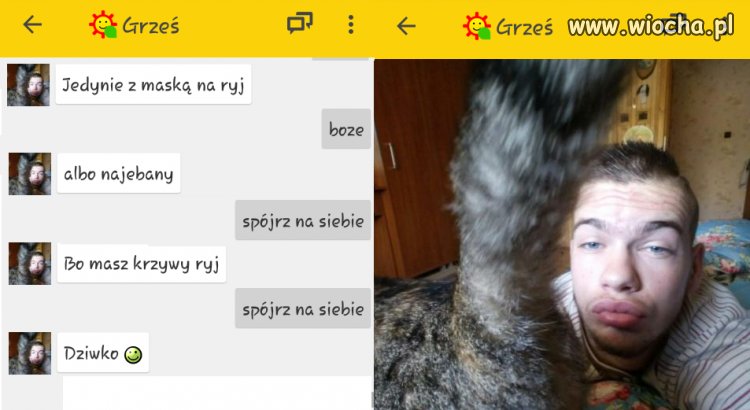 Ten koleś lustra nie ma...