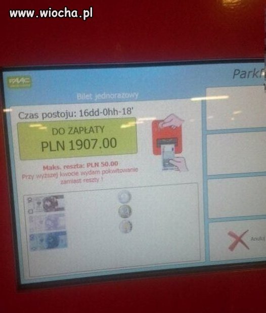 Kochanie weź odbierz auto z parkingu 