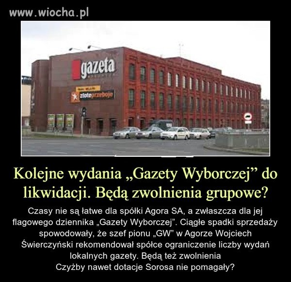 Czyżby nastały złe czasy dla GW?