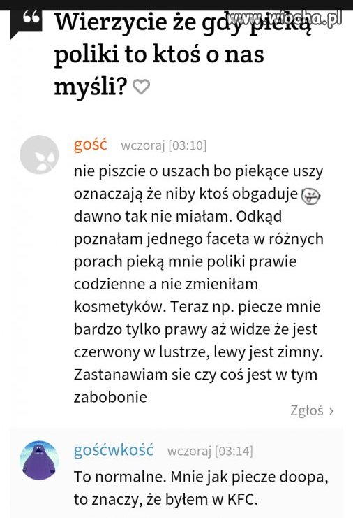 Co kogo i gdzie piecze.