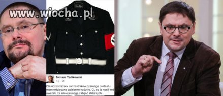 Porównał uczestniczki czarnego marszu do