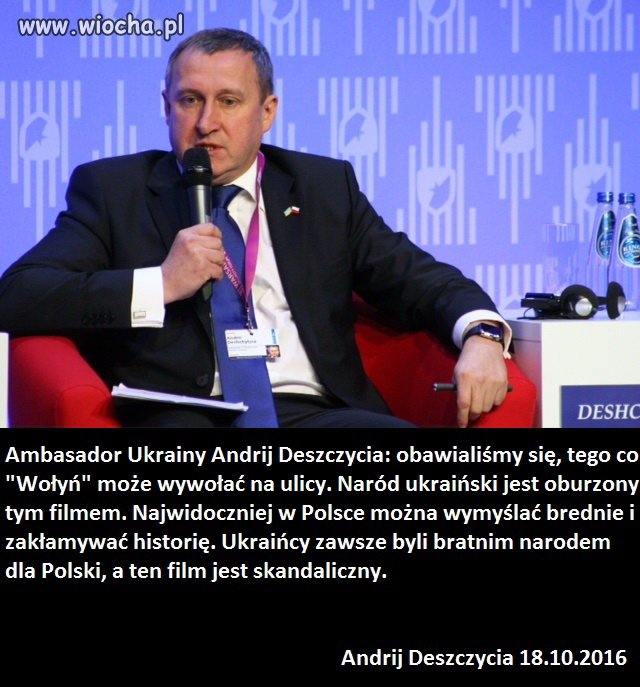 Ambasador Ukrainy w Polsce o filmie Wołyń