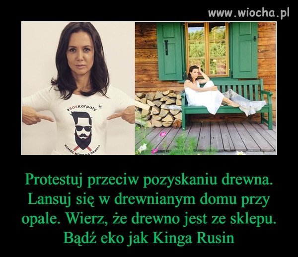 Oj tam,oj tam. To pewnie sztuczne drewno.